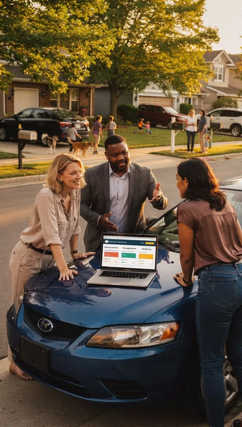 Zespół ekspertów analizujących dodatki do polis ubezpieczeniowych dla kierowców.