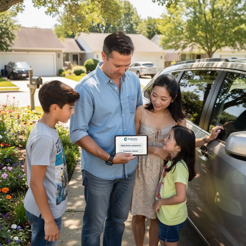 Wizualizacja wsparcia dla kierowców, pokazująca różne opcje dodatkowych ubezpieczeń.