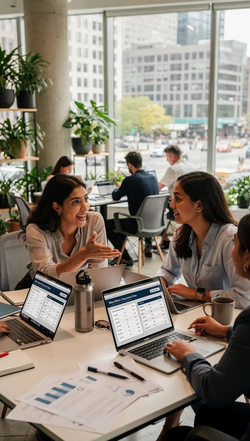Porównanie planów ubezpieczenia samochodowego dla wielu kierowców z różnymi dodatkami.